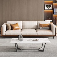 Conjunto de Sofás Modulares de Madera para Recepción de Oficina, Estilo Moderno, Extensible y Personalizable para Apartamentos y Hoteles