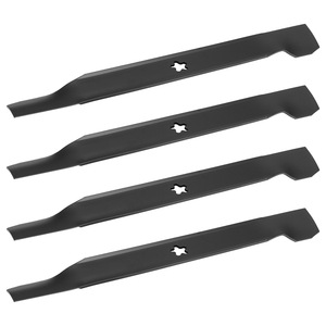 Cuchilla para cortacésped 138497, paquete de 4 piezas de repuesto negras para accesorios de cortacésped - Product Image 1