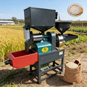 Ev Tipi Pirinç Öğütme Makinesi/ Pirinç Harmanlama ve Kabuk Soyma Makinesi Titreşimli Elekli Pirinç Öğütme ve Kabuk Soyma Makinesi - Product Image 1