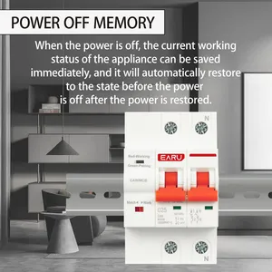 1P 2P 3P 4P TUYA APP WIFI Disyuntor Temporizador Control remoto por voz Smart Life <span class=keywords><strong>Interruptor</strong></span> inteligente automático WIFI EAWMCB - Product Image 6