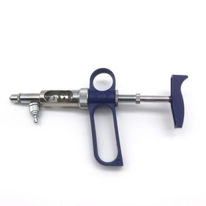 0.1-0.5Ml Vee Pluimvee Dierlijke Huisdier Veterinaire Spuit Varkens Pexies Vee Vis Pluimvee Vaccinator C Type Automatische Spuit - Product Image 2
