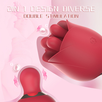 S-HANDE Vibratoren für Frauen Vibrator Rosenförmiger Brustwarzen-Massager Klitoris-Stimulator Rosen-Vibrator für Frauen