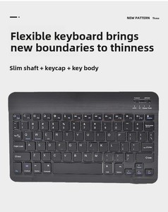 Ba-hệ thống phổ xách tay không dây cho <span class=keywords><strong>Bluetooth</strong></span> bàn phím với LED Backlit New USB giao diện Phablet máy tính phụ kiện - Product Image 5