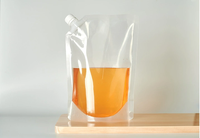 Doypack Transparent avec Bec Verseur 500 ml 1 L pour Jus, Sachet Souple