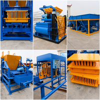 Machine de fabrication de blocs de béton entièrement automatique QT4-15 24KW pour la production de briques creuses et pleines pour le pavage en Afrique