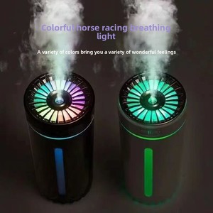 Humidificateur ultrasonique rechargeable en plastique, diffuseur <span class=keywords><strong>d</strong></span>'arômes pour la maison, purificateur <span class=keywords><strong>d</strong></span>'<span class=keywords><strong>air</strong></span> pour voiture, <span class=keywords><strong>brumisateur</strong></span> avec lumière LED colorée - Product Image 3
