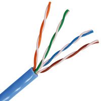 4 pares 24AWG CCA cable de comunicación Cat5e UTP Cable de red 305m