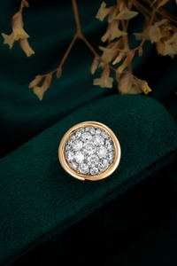 เพชรเลี้ยงในห้องปฏิบัติการ ทองคำแท้ 14K ทรงกลมเจียระไนแบบบริลเลียนท์ จี้ CaiMao สำหรับวันครบรอบ งานแต่งงาน งานหมั้น เครื่องประดับสั่งทำพิเศษ - Product Image 6