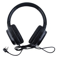 Headset Penerbangan Peredam Kebisingan dengan Isolasi Kebisingan Tiga dan Dua Lapis, Headset Komputer, Headset Gaming Over-ear