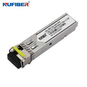 Fiber Optik 1.25Gb Bidi 3km <span class=keywords><strong>10km</strong></span> 20km 40km 60km 80km 100km 120km 160km Single Mode Simplex LC SC 1.25g Modul Transceiver SFP - Product Image 1