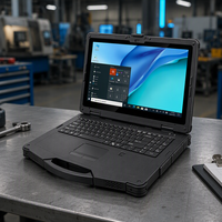 Ordinateur portable industriel robuste de 15,6 pouces à prix d'usine, SSD 256 Go pour la logistique pétrolière et gazière