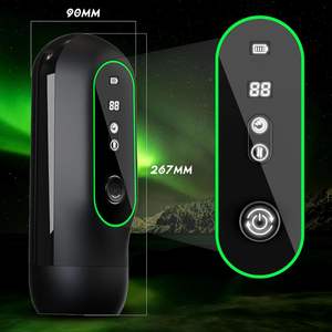 Volledig automatische telescopische multi-frequentie zuigvibratie verwarmingsapparaat met intelligent display scherm, zakvagina voor mannen - Product Image 4