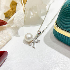 อุปกรณ์ตกแต่งไข่มุก DIY เงินแท้ WENCHI S925 ขนาด 6-8 มม. รุ่น 10327 ฐานเปล่าสำหรับทำจี้สร้อยคอหยก จีน - Product Image 2