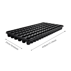 Plateau de semis <span class=keywords><strong>rectangulaire</strong></span> léger en plastique PP <span class=keywords><strong>à</strong></span> 102 alvéoles pour usage <span class=keywords><strong>extérieur</strong></span>, idéal pour la propagation des <span class=keywords><strong>plantes</strong></span>, avec couvercles inclus - Product Image 4