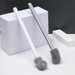 Sanga New Design and New Style Bathroom Deep Cleaning Toilet Cleaner Scrubber Soft Rubber S-shaped Elbow Toilet <b>Brush</b> - Product Image 3