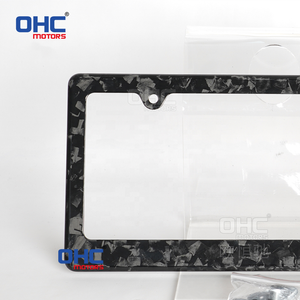 Fabricant de plaque en fibre de carbone de style forgé Cadre de plaque d'immatriculation de véhicule USA Spec Moteurs Ohc - Product Image 2