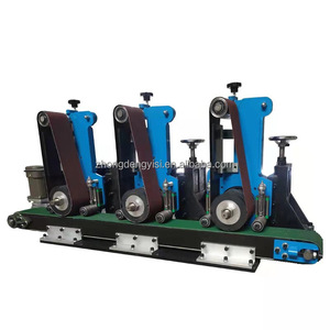 Máquina de lijado y pulido de metal de banda simple, máquina de lijado y desoxidación de acero de doble banda, lijadora de banda para desbarbado - Product Image 6