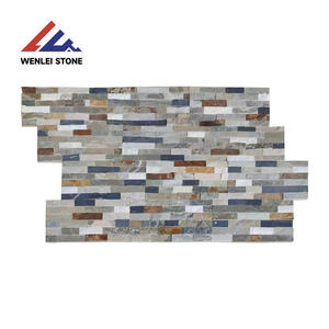 Le mur <span class=keywords><strong>en</strong></span> pierre naturel de panneau <span class=keywords><strong>en</strong></span> pierre cultivé couvre de tuiles des placages décoratifs de tuiles de mur pour le mur décoratif - Product Image 1
