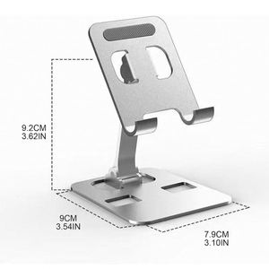 Adjustable Tablet Mobile Aluminum Desktop Foldable Alloy Cell <b>Phone</b> <b>Stand</b> <b>Holder</b> Mobile <b>Stand</b> Metal Aluminum Cell <b>Phone</b> <b>Holder</b> - Product Image 3