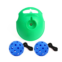 Entrenador de Pickleball con Base de Agua, Pelota de Práctica de 74mm, Pelota de Juguete de PE para Exteriores, Pelota para Pickleball con Orificio