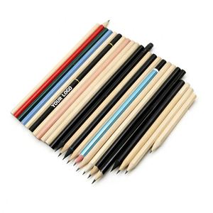 Crayon en bois noir HB rond avec gomme, personnalisable avec logo, idéal pour promotion et cadeaux en gros - Product Image 1