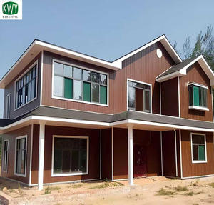 บ้านวิลล่าโครงสร้างเหล็กเบาสมัยใหม่ บ้านสำเร็จรูปพร้อมเหล็กชุบสังกะสี - Product Image 4