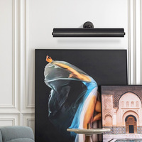 Personnalisé Moderne Design Américain Peint Couloir Galerie d'Art Salon Photo Studio Intérieur Laiton Massif Applique Cuivre Image Lumière