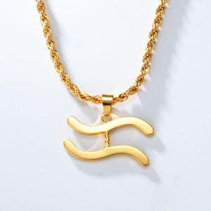 KN0605 ~ KN0616 ciondolo zodiaco collana in argento sterling 925 14K placcato oro Monedas Plata Coin 12 oroscopo - Product Image 3