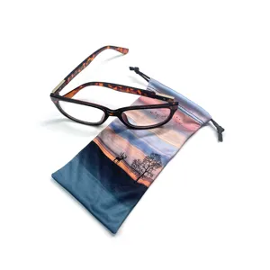 Soft Custom Sunglasses Pouch - Portable Organizer Pouch Bags Soft Microfiber Pack