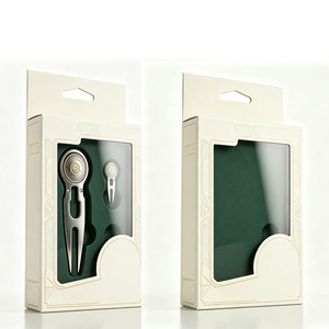 Boîte d'emballage en papier personnalisée avec impression de marque OEM pour outil de réparation de divots de golf, boîte en carton biodégradable pour la présentation d'accessoires de golf sur le terrain. - Product Image 6