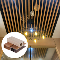Diseño moderno grano impermeable acanalado WPC techo nueva hoja de madera con función ignífuga