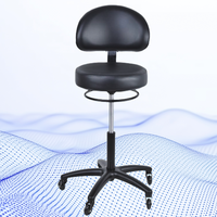 Tabouret d'examen professionnel HS200, siège de 16 pouces, dossier ergonomique, rotation à 360 degrés