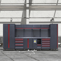 Banc de travail modulaire robuste GATmatic, armoire de rangement pour outils en acier, 14 tiroirs, certifié GS/IECEE, garantie 1 an, OEM professionnel