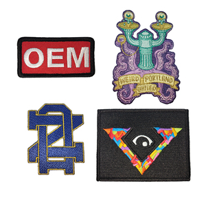 Parches bordados tejidos personalizados, ropa, sombreros, bolsas, prensa de calor, logotipo de hierro, cuentas, logotipo de tela personalizado, parches para coser - Product Image 1