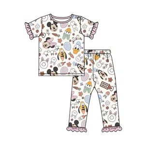 厂家直销loq最小起订量婴儿服装精品儿童复活节服装套装小女孩春装