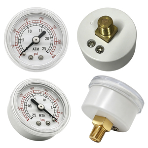 Manomètre médical à coque moletée antidérapante ZX-<span class=keywords><strong>16</strong></span>-8, double échelle ATM PSI, moniteur de pression clinique pour gonflage - Product Image 2