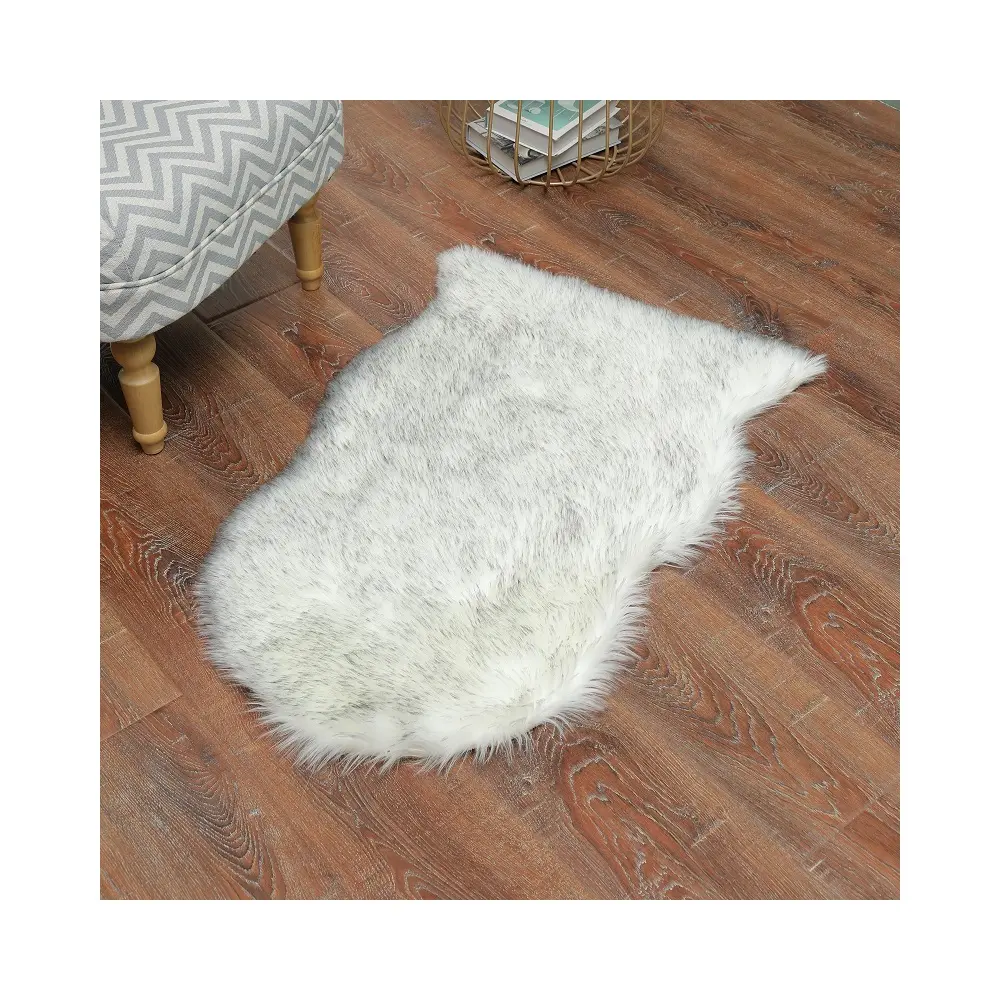 푹신한 카펫과 양탄자 거실 가짜 양 모피 카펫 판매자 흰색
