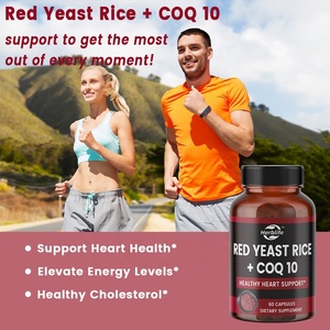 Cápsulas de Arroz de Levadura Roja con CoQ10 de Marca Privada OEM, Suplemento para un Nivel de Colesterol Saludable y Apoyo para la Salud del Corazón - Product Image 3