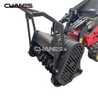 Mini Skid Steer Loader con Attacco Trinciatutto Forestale, Nuovo, Compatibile con la Maggior Parte dei Marchi, per Uso Domestico, Edilizia, Agricoltura, Vendita al Dettaglio, in Acciaio Resistente