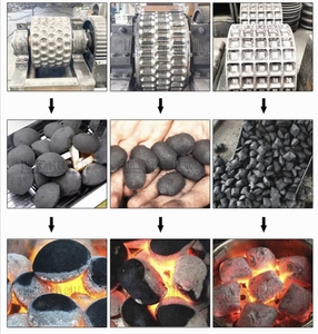 <b>Large</b> Capacity <b>BBQ</b> Charcoal Briquettes Machine Mineral Powder Coal Briquetting Machine Roller Type Charcoal Making Machine - Product Image 6