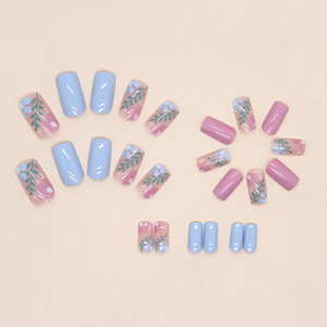 อุปกรณ์ทำเล็บอะคริลิคแบบกดติด ดีไซน์ใหม่จาก TikTok  ตกแต่งด้<span class=keywords><strong>ว</strong></span>ยเพชร  แบบฝรั่งเศส  สำหรับเล็บปลอมอะคริลิค - Product Image 3