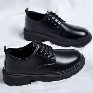 Zapatos Formales Casuales de Negocios para Hombre con Cuero, Aumento de Altura Interior, Suela Gruesa, Transpirables, para Traje, Boda, Casuales - Product Image 5