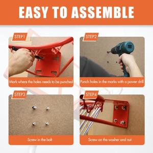 Jante de basket-ball en acier de 18 \ "facile à installer avec support de panneau arrière de qualité fiable en métal - Product Image 6