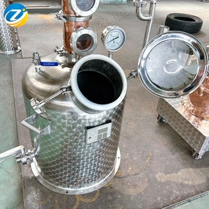 Máquina de Destilación Casera ZJ 50L, Olla de Destilación de Acero Inoxidable SS304 de Grado Alimenticio con Columna de Reflujo de Cobre Rojo TP2 para <span class=keywords><strong>Whisky</strong></span> y Brandy - Product Image 3