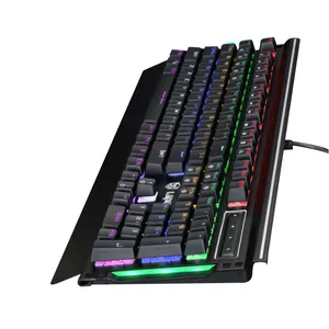 Lapop WK70III Bedraad Toetsenbord Gratis Monster Blauwe Schakelaar Mechanische Toetsenbord Gaming Toetsenbord