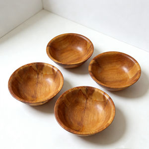 Tazones Redondos de Bambú, Ligeros, Sostenibles, Ecológicos, Artesanías, Logotipo Personalizado para Ensaladas, Sopas, Vajilla para el Hogar, Hotel - Product Image 6