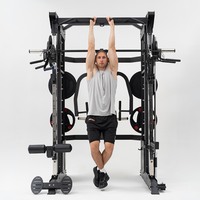Système d'entraînement de force tout-en-un professionnel robuste avec rack Smith pour équipement de gym de compétition