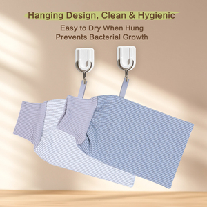 Serviette de bain simple rayée antibactérienne 5A, taux d'inhibition des bactéries de 98% - Product Image 4