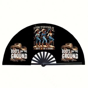 Abanicos Plegables Holográficos Personalizados de 13 Pulgadas, Abanicos Tradicionales Tallados Grandes e Irresistibles para Fiestas Americanas - Product Image 5