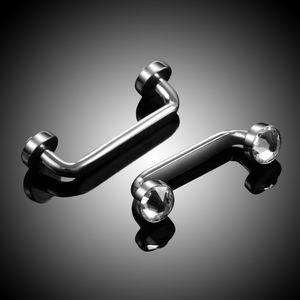 G23, титановая внутренняя нить, с кристаллами, для пирсинга, 14 г - Product Image 5